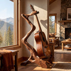 Handcrafted Organic Wooden Guitar Holder