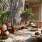 Branch Harmony – Sculptural Solid Wood Garden Bench with Branch-Inspired Frame