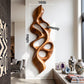 Vertical Flame – Abstract Wooden Wall Sculpture with Organic Openings