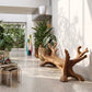 Branch Harmony – Sculptural Solid Wood Garden Bench with Branch-Inspired Frame