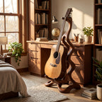 Organic Wooden Acoustic Guitar Display Stand