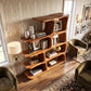 Freeform Elegance – Solid Wood Bookcase with Rounded Open Shelves and Sculptural Frame