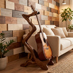 Handcrafted Organic Wooden Guitar Holder