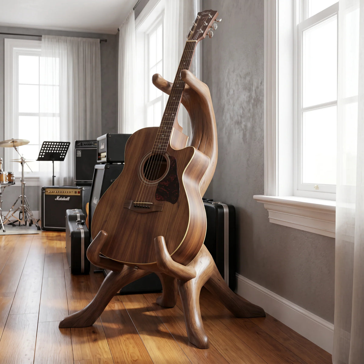Rootform Handmade Wooden Guitar Floor Stand