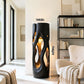 Organic Sculptural Wood Floor Lamp with Warm Ambient Lighting