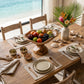 Solid Wood Boat-Shaped Fruit Bowl with Sculptural Raised Pedestal Base