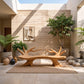 Branch Form – Solid Wood Garden Bench with Sculptural Root Base