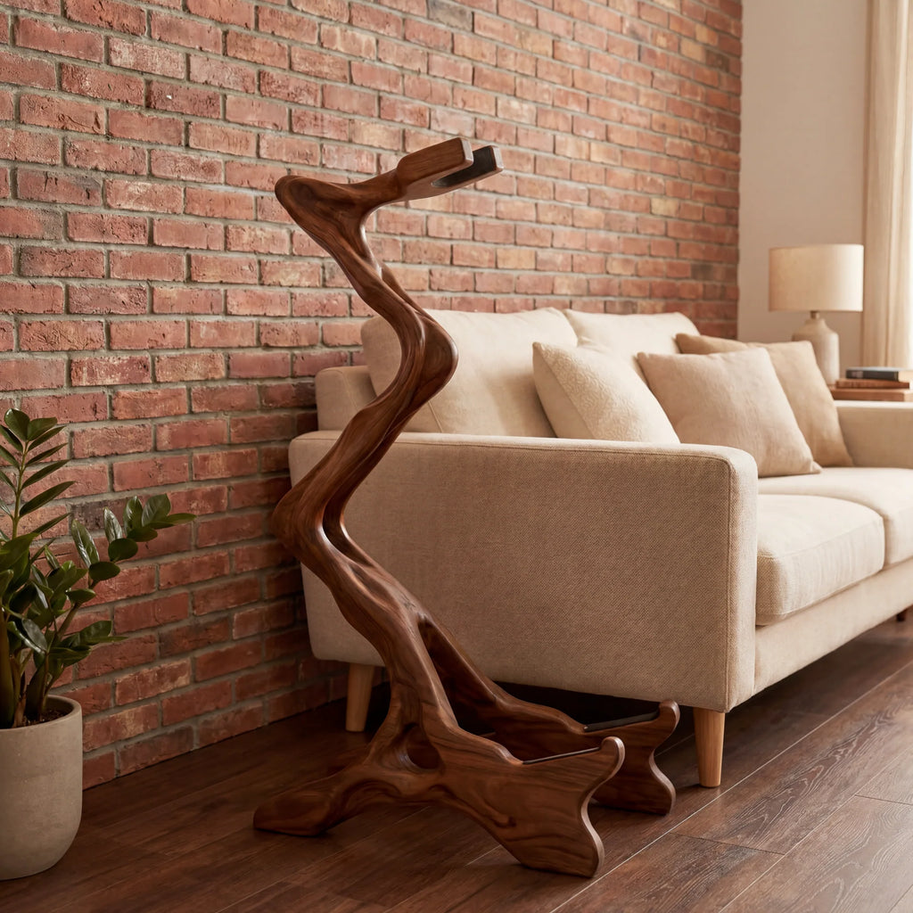 Handcrafted Organic Wooden Guitar Holder