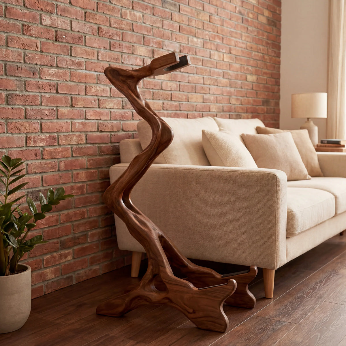 Handcrafted Organic Wooden Guitar Holder
