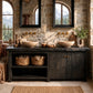 Solid Wood Double Bathroom Vanity – Rustic Wooden Vanity Cabinet for Modern Bathrooms
