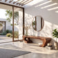 Organic Balance – Solid Wood Bench with Sculptural Asymmetrical Base and Flowing Seat