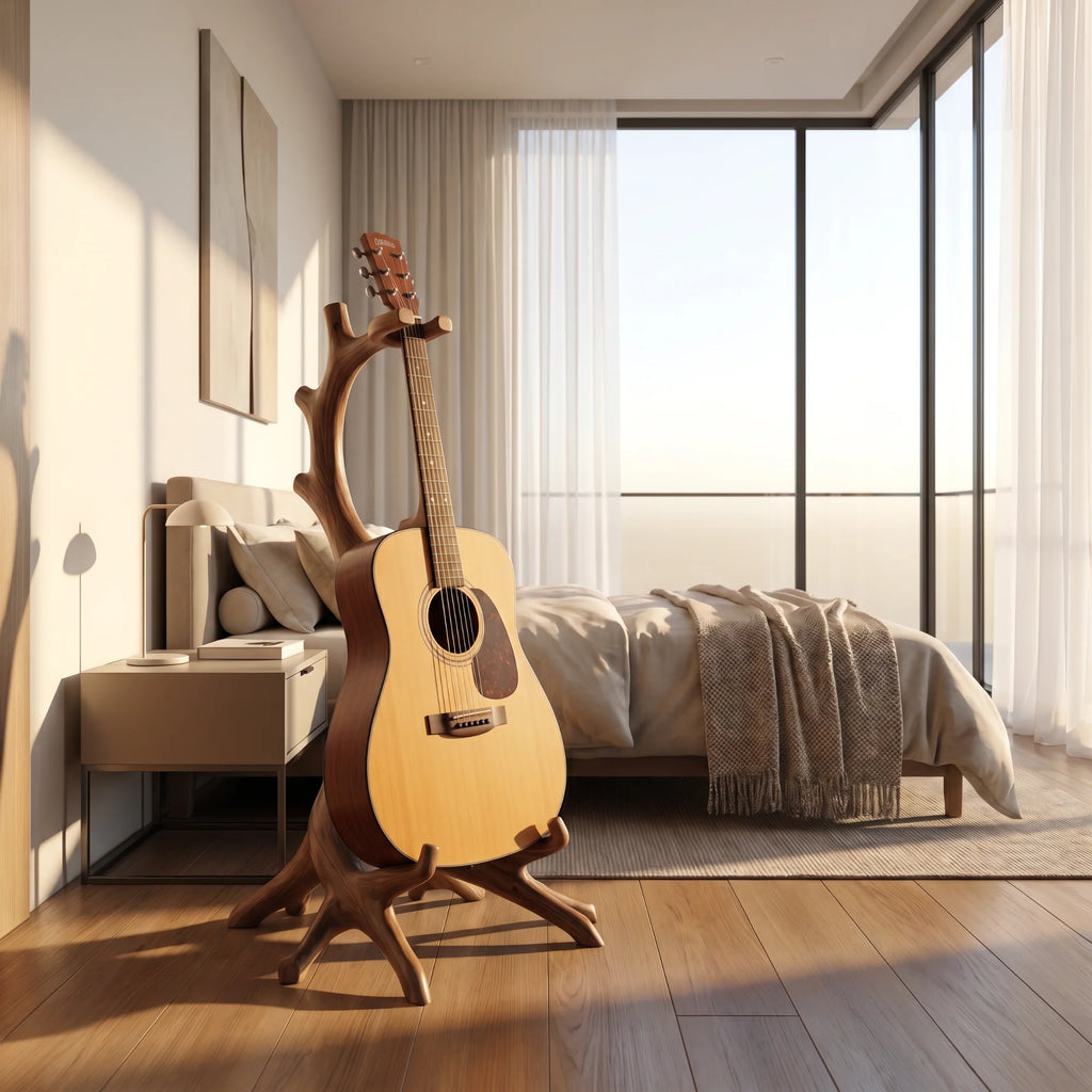Organic Root Wooden Guitar Floor Stand