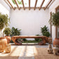 Organic Balance – Solid Wood Bench with Sculptural Asymmetrical Base and Flowing Seat
