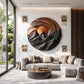 Mountain Sunset Wooden Wall Sculpture for Modern Nature-Inspired Home Decor