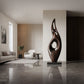 Solid Wood Sculptural Decorative Art – Contemporary Statement Piece for Luxury Interiors