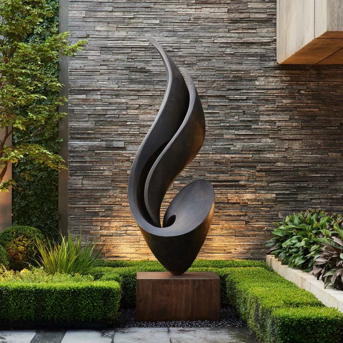 Large Abstract Floor Sculpture – Contemporary Freestanding Statement Art for Indoor and Outdoor Spaces