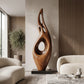 Solid Wood Sculptural Decorative Art – Contemporary Statement Piece for Luxury Interiors
