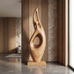Solid Wood Sculptural Decorative Art – Contemporary Statement Piece for Luxury Interiors