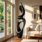 Organic Solid Wood Sculptural Décor – Modern Artistic Accent for Living Rooms