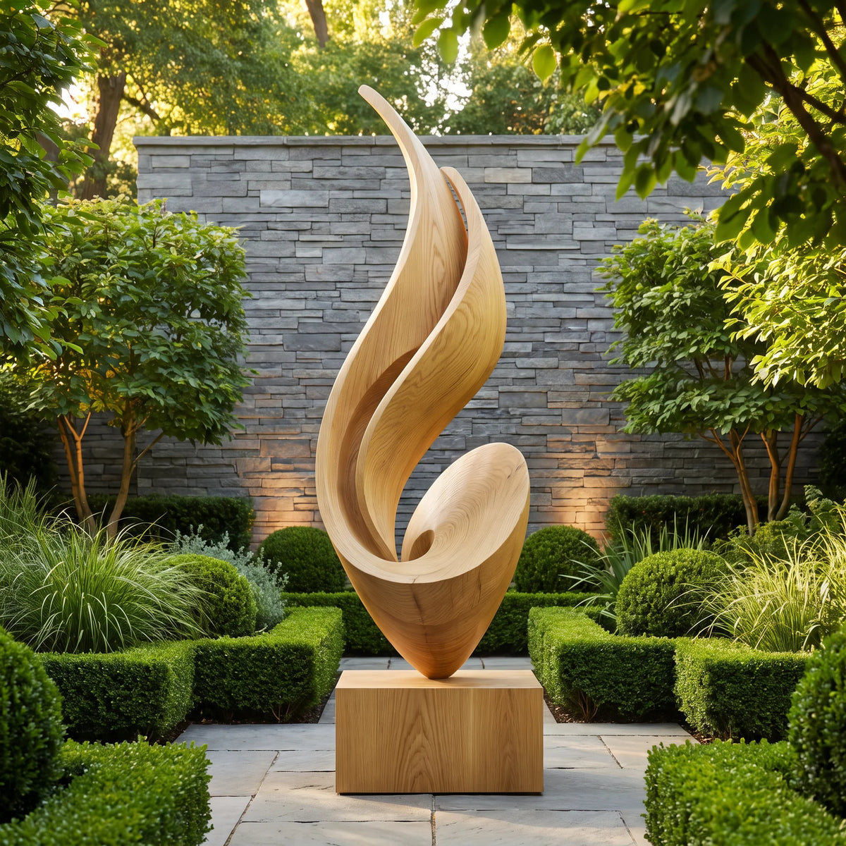 Large Abstract Floor Sculpture – Contemporary Freestanding Statement Art for Indoor and Outdoor Spaces